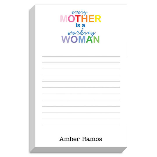 Working Woman Chunky Notepad